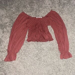 Altered state long sleeve crop top